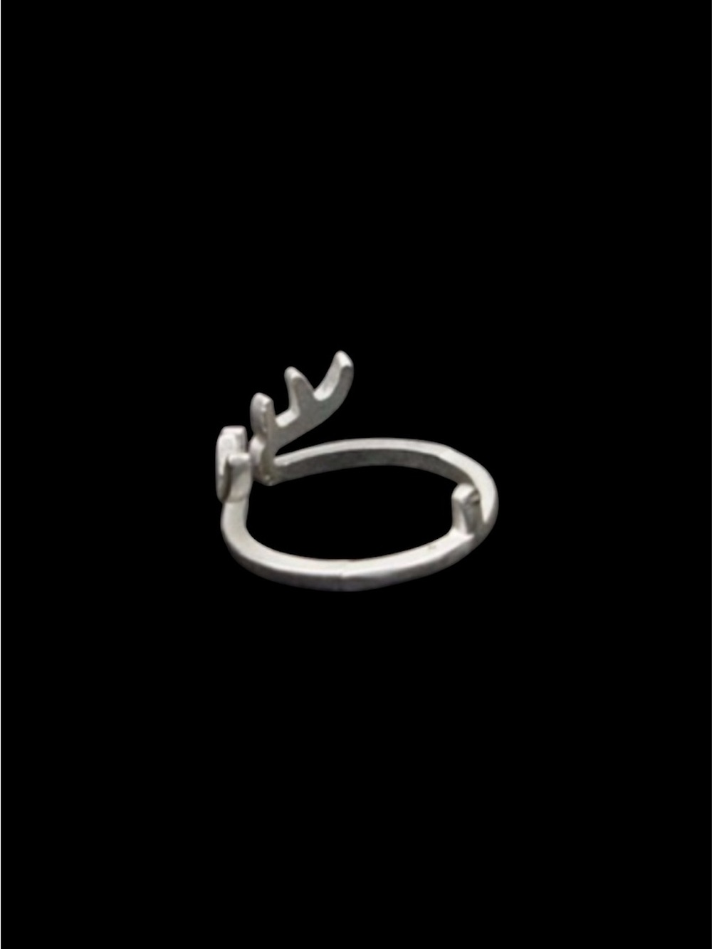BOUTIQUE Gold or Silver Deer Antlers Ring Band - Picture 6 of 13